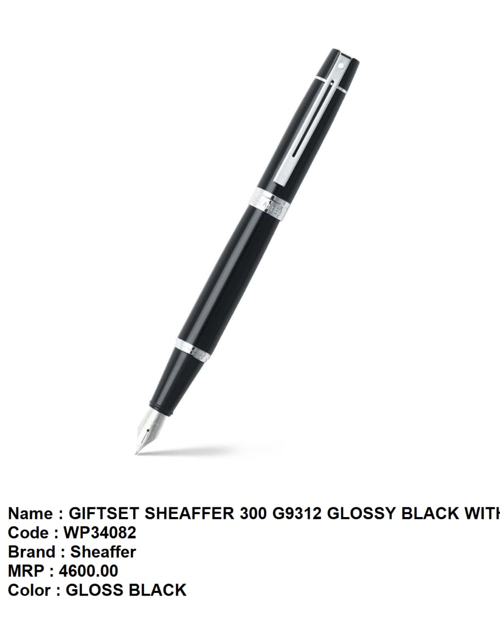 Giftset sheaffer 300 G9322 glossy black